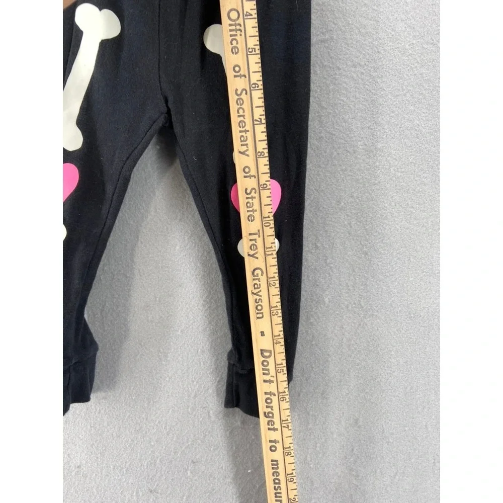 Carters Pajamas Rompers Girls Sz 18‎ mos. Set of 2 Black Skeleton Halloween